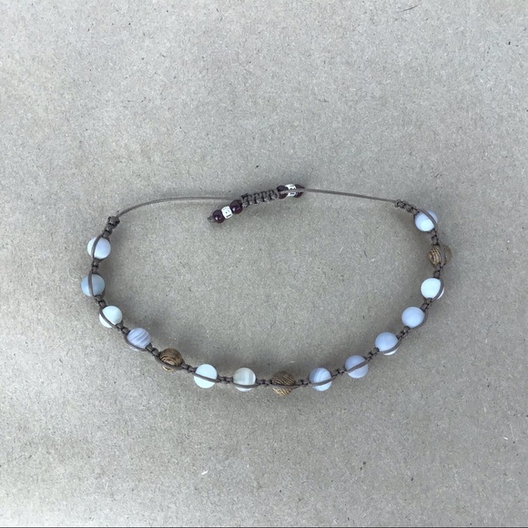 Handmade} Banded Agate & Wengewood Bracelet - Picture 5 of 5